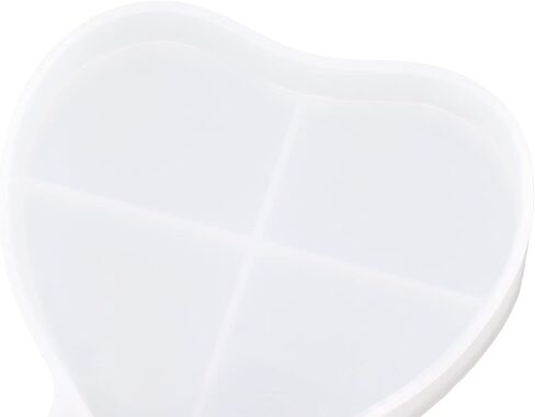 Heart Shape Photo Frame Mold Silicone Picture Mold DIY Personalized Home Decorations Romantic Gifts for Valentine Day Mother Day Christmas Transparent White 2PCS S L Size in Kuwait