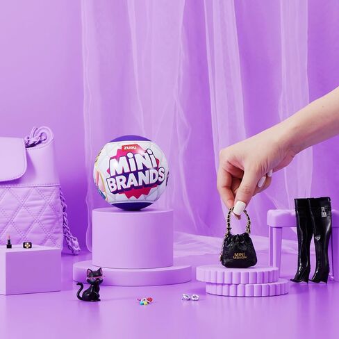 Mini Brands Fashion Series 4 2 Pack by ZURU – Novelty Unboxing Collectible Toy with 5 Mystery Mini Fashion Bags, Shoes & Accessories, 80+ Styles to Collect, Ages 3+, Kids, Teens & Adults in Kuwait