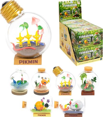 مجموعة مجسم مصغر من Hamee RE-Ment Pikmin Blind Box كهدية عيد ميلاد، هدية للحفلات، لعبة قابلة للتجميع (مجموعة Pikmin Terrarium) - قطعة واحدة. صندوق الغموض in Kuwait