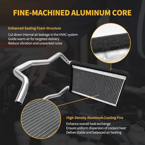 HVAC Heater Core, Compatible with Jeep Wrangler 2007-2018, Compatible with Jeep Wrangler JK 2018 Replace# 92088, 99370, 9010518, 68004193, HT399995C, 68004193AA, 68004193AB in Kuwait