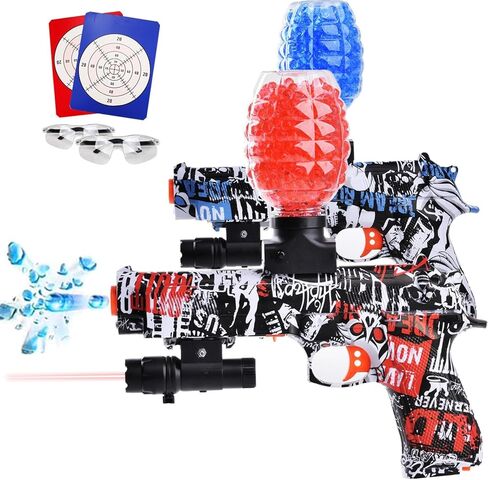 Electric Gel Blasters, Automatic Splatter Blaster with 40000+, Splat Ball Blasters - Summer Outdoor Yard Activities for 14+ Years Old, 2 Pack in Kuwait