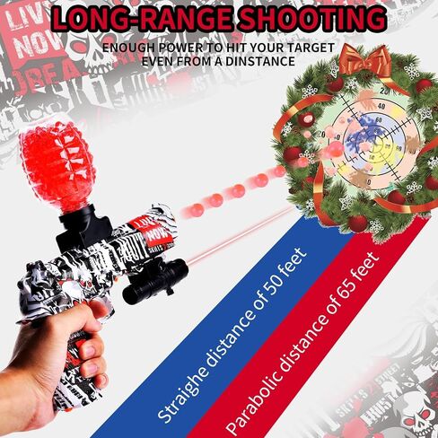 Electric Gel Blasters, Automatic Splatter Blaster with 40000+, Splat Ball Blasters - Summer Outdoor Yard Activities for 14+ Years Old, 2 Pack in Kuwait