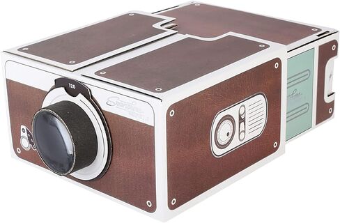 جهاز عرض الهاتف الذكي TOPINCN Mini DIY، تكبير 8X، جهاز عرض محمول للسينما المنزلية للهاتف المحمول، جهاز عرض محمول ذكي in Kuwait