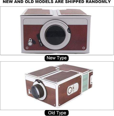 جهاز عرض الهاتف الذكي TOPINCN Mini DIY، تكبير 8X، جهاز عرض محمول للسينما المنزلية للهاتف المحمول، جهاز عرض محمول ذكي in Kuwait