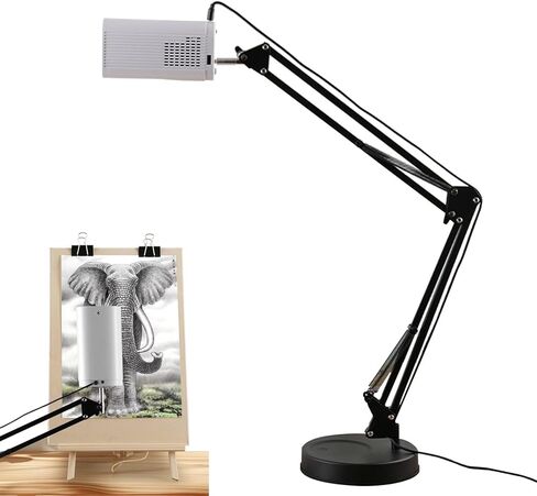 Art Drawing Projector, Portable Drawing Projector, Adjustable Focu and Image Size, Edge Deformity Correction, Ideal for Tracing, Painting and Art Projects in Kuwait