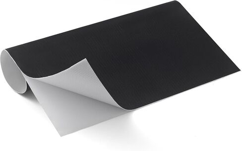 PAWBOSE Heat Shield ألومنيوم للسيارات 12 بوصة × 12 بوصة - يعكس حرارة مشعة بنسبة 95٪ للموقد والعادم والدراجات النارية والمدفأة والخزائن وحماية الثلاجة (أسود) in Kuwait
