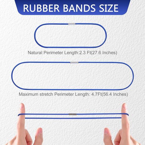 Trash Can Rubber Bands 3Pcs, Large Rubber Bands Heavy Duty, Fits 13-30 Gallon Trash and Garbage Cans, High Elastic Trash Bag Holder Bands for Kitchen Office Garage, Secure Garbage Bags in Place in Kuwait
