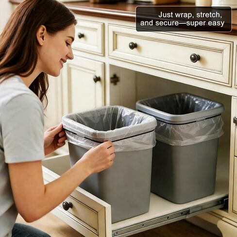 Trash Can Rubber Bands 3Pcs, Large Rubber Bands Heavy Duty, Fits 13-30 Gallon Trash and Garbage Cans, High Elastic Trash Bag Holder Bands for Kitchen Office Garage, Secure Garbage Bags in Place in Kuwait