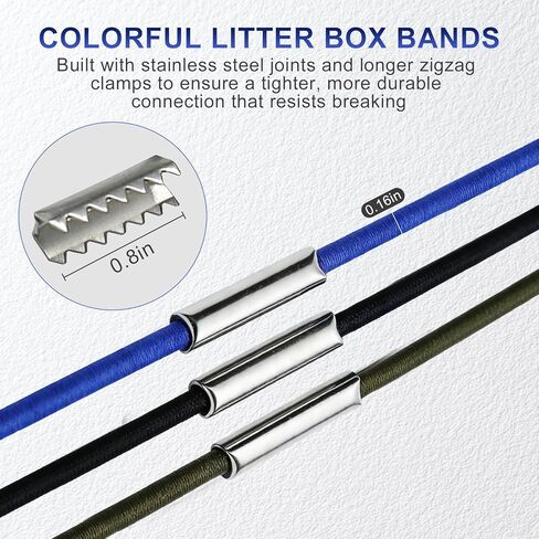 Trash Can Rubber Bands 3Pcs, Large Rubber Bands Heavy Duty, Fits 13-30 Gallon Trash and Garbage Cans, High Elastic Trash Bag Holder Bands for Kitchen Office Garage, Secure Garbage Bags in Place in Kuwait