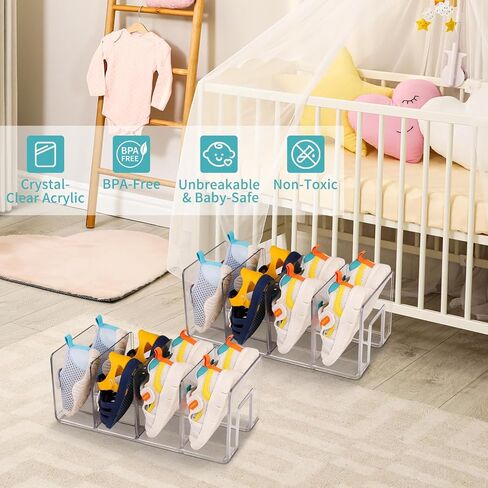 5 Pack Drawer Organizer Clothes, Foldable Baby Organizers and Storage & Dresser Organizer for Bedroom Closet– Nursery Drawer Dividers for Underwear, Socks, Baby Shoes, Bras, Belts, Ties in Kuwait