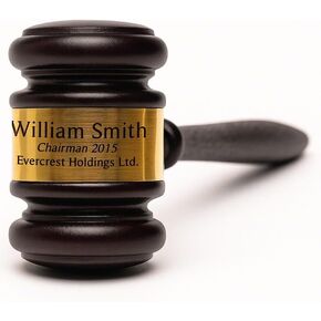 Personalized Wooden Gavel and Block Set, Engraved Judge Gavels, Law and Order Gavel Set with Sound - Lawyer Gifts, Retirement Gifts for Judges Men in Kuwait