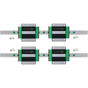 2Pcs 25mm Linear Guide Rail HGR25 1200mm to 2500mm with 4Pcs HGH25CA Or HGW25CC Slider Carriages Block(HGW25CC,1950) in Kuwait