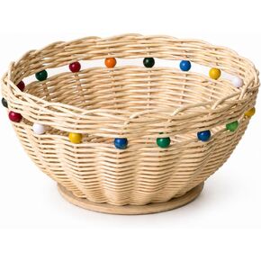 PEDDIG SHOP Beaded Basket Weaving Kit – DIY Rattan Craft Set for Beginners & Adults – Complete Basket Making Kit with Wooden Beading & Step-by-Step Guide in Saudi Arabia
