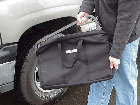 Heininger HitchMate TireStep - خطوة قابلة للتعديل لسيارات الدفع الرباعي والمركبات الترفيهية والشاحنات، إطارات يصل عرضها إلى 12.5 بوصة، منصة 22 بوصة × 10 بوصة، سعة 400 رطل، قابلة للطي بشكل مسطح، تتضمن حقيبة تخزين، سهولة الوصول إلى السقف والمحرك (عبوتان) in Kuwait
