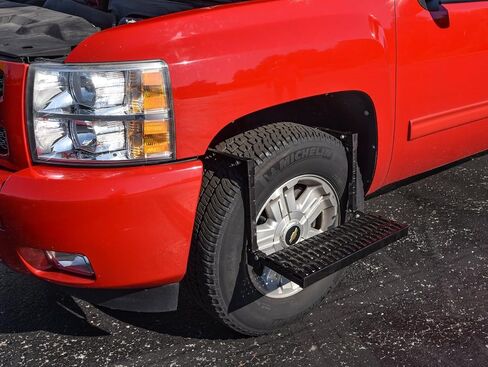 JEGS Truck/SUV Wheel Step | 300 LBS Capacity | Powder Coated Black | Adjustable | Folds for Storage | Simple to Use | Heavy-Duty Steel | One Per Package in Kuwait