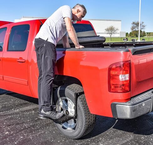 JEGS Truck/SUV Wheel Step | 300 LBS Capacity | Powder Coated Black | Adjustable | Folds for Storage | Simple to Use | Heavy-Duty Steel | One Per Package in Kuwait