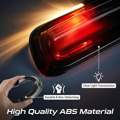 Light Covers for Dodge Challenger 2015-2024 Taillight Covers Rear Guard Trim Kit - Dodge Challenger Accessories (Tail Light Covers Rear Light Guards Smoke Black 4 Pcs in Kuwait