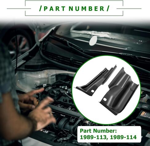 PartsFlow Crew Cab Corner Cover Set Compatible with Ford F150 4 Door Pickup Truck 2009-2014 Replace 1989-113, 1989-114 in Kuwait