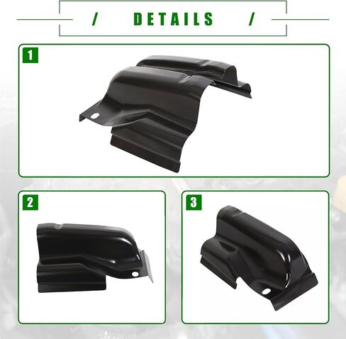 PartsFlow Crew Cab Corner Cover Set Compatible with Ford F150 4 Door Pickup Truck 2009-2014 Replace 1989-113, 1989-114 in Kuwait