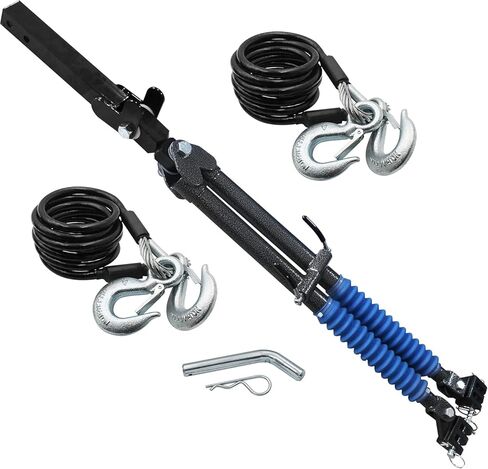 Tow Bar with Safety Cable 10,000 lb for RV & Camper Replacement for Blue OX Avail BX7420-2 Receiver, Black in Kuwait