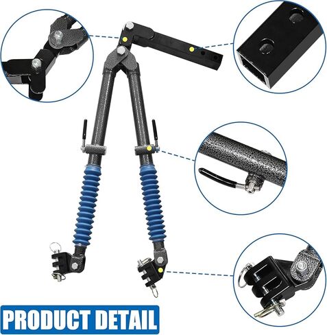 Tow Bar with Safety Cable 10,000 lb for RV & Camper Replacement for Blue OX Avail BX7420-2 Receiver, Black in Kuwait