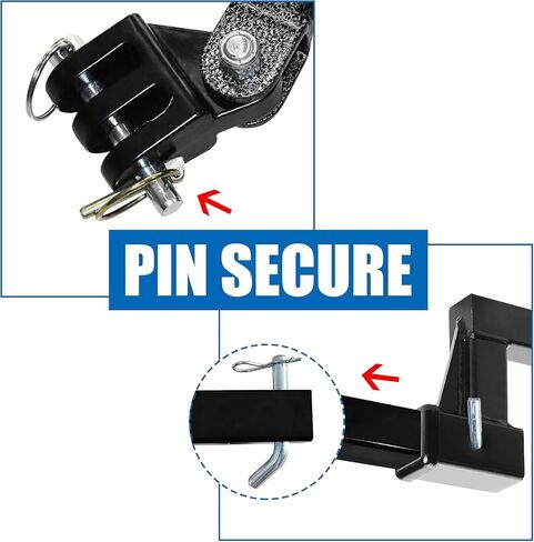 Tow Bar with Safety Cable 10,000 lb for RV & Camper Replacement for Blue OX Avail BX7420-2 Receiver, Black in Kuwait
