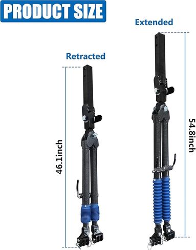 Tow Bar with Safety Cable 10,000 lb for RV & Camper Replacement for Blue OX Avail BX7420-2 Receiver, Black in Kuwait