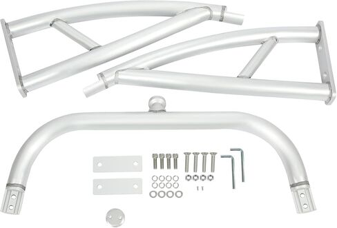 KUAFU Universal Rear Ski Tow Bar for Pontoon Boats Outboard Motor Pylon Pole Width 43" Aluminum Silvery in Kuwait