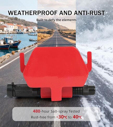 ELITEWILL Trailer Hitch Lock, 2-5/16" Ball Hitch Tongue Lock for 2" Couplers Travel RV Camper Boat Pickup Truck Cargo Trailer Protector Secure Anti-Theft Heavy-Duty in Kuwait