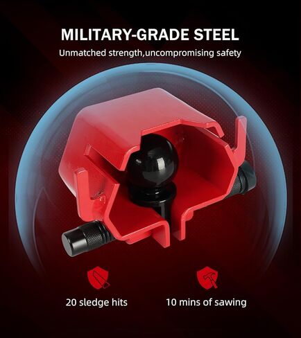 ELITEWILL Trailer Hitch Lock, 2-5/16" Ball Hitch Tongue Lock for 2" Couplers Travel RV Camper Boat Pickup Truck Cargo Trailer Protector Secure Anti-Theft Heavy-Duty in Kuwait