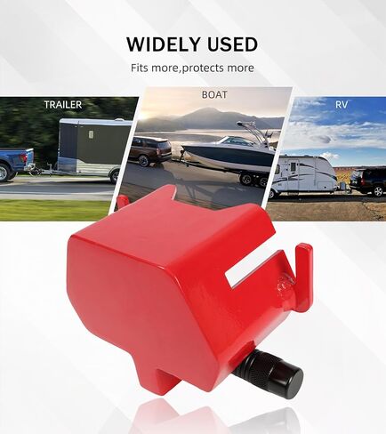 ELITEWILL Trailer Hitch Lock, 2-5/16" Ball Hitch Tongue Lock for 2" Couplers Travel RV Camper Boat Pickup Truck Cargo Trailer Protector Secure Anti-Theft Heavy-Duty in Kuwait