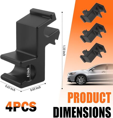 4PCS Tonneau Cover Clamps with Upgrade Clamping Design,Truck Bed Cover Clamps for 0.3 Inch Diameter Prop Rod,Thickened Tonneau Covers Replacement Parts for Stabilising Prop Rod in Kuwait