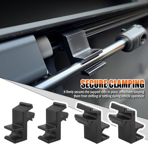 4PCS Tonneau Cover Clamps with Upgrade Clamping Design,Truck Bed Cover Clamps for 0.3 Inch Diameter Prop Rod,Thickened Tonneau Covers Replacement Parts for Stabilising Prop Rod in Kuwait