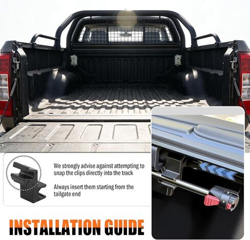 4PCS Tonneau Cover Clamps with Upgrade Clamping Design,Truck Bed Cover Clamps for 0.3 Inch Diameter Prop Rod,Thickened Tonneau Covers Replacement Parts for Stabilising Prop Rod in Kuwait