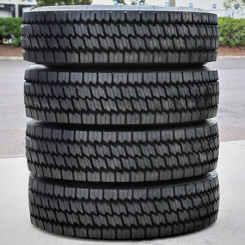 مجموعة من 4 (أربعة) إطارات Evoluxx EDR202 ذات محرك تجاري لجميع المواسم - 245/70R19.5 245/70/19.5 245/70-19.5 135/133M نطاق التحميل H LRH 16-Ply BSW جدار جانبي أسود in Kuwait