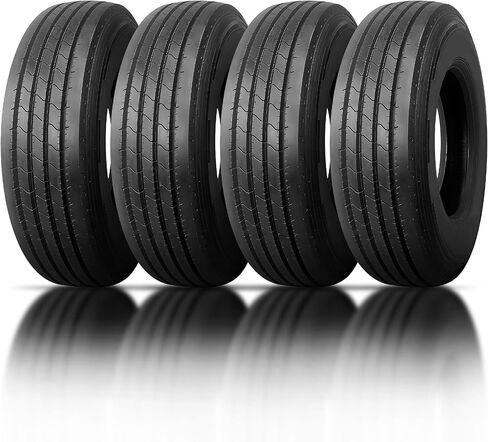 Set of 4 (Four) Travelstar Eco-Mile AP Steer All Position 235/75R17.5 18PR J 143/141L Tires- 235/75R17.5 Commercial Truck Tire-5-Year Warranty | Eco-Friendly- (Tire Only) in Kuwait