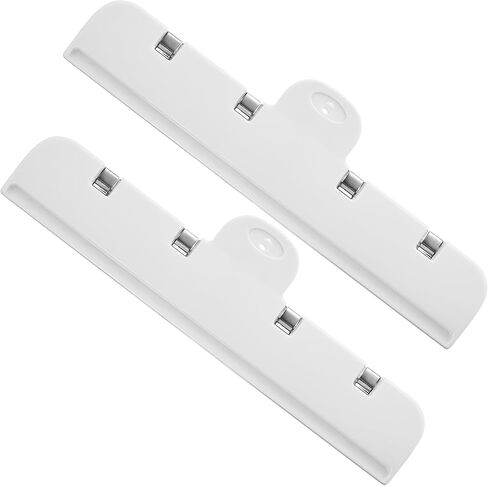 Food Bag Clips with Magnetic, Heavy Duty Airtight Sealing for Chip Bags, Snacks, Pet Food Keep Fresh, Kitchen Storage Organization Essentials, Paper Clamps, for Fridge, 8.66'', 2Pcs (Transparent) in Kuwait