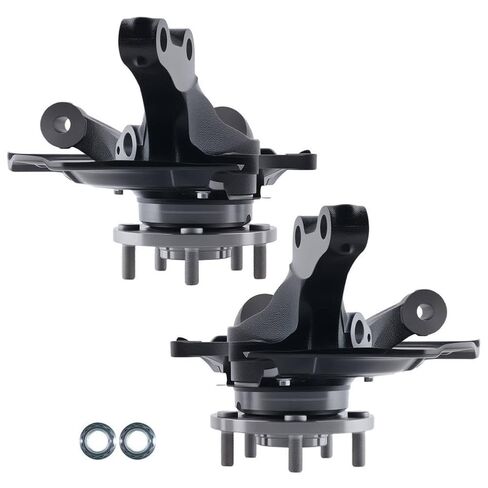 Front Steering Knuckles and Wheel Hub Bearings Set Compatible with 2007 2009 3.5L in Kuwait