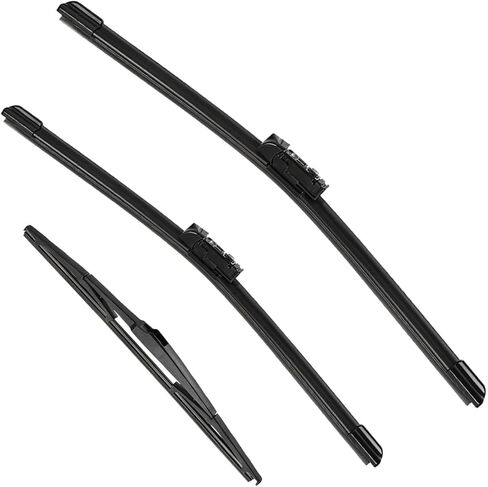3 Pack Windshield Wiper Blades Compatible with Mazda CX-5 2017-2025 and CX-9 2016-2023, Front and Rear, 24" 18" 14" in Saudi Arabia