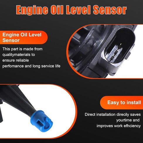 Engine Oil Level Sensor Compatible with Audi A4/A4 Quattro 2009-2012, Q5 2011-2012, Q7 2010-2012, A5/A5 Quattro 2010-2011, A6/A6 Quattro 2009-2011, TT/TT Quattro 2011-2014, 2.0L 3.2L Replace V10721424 in Kuwait