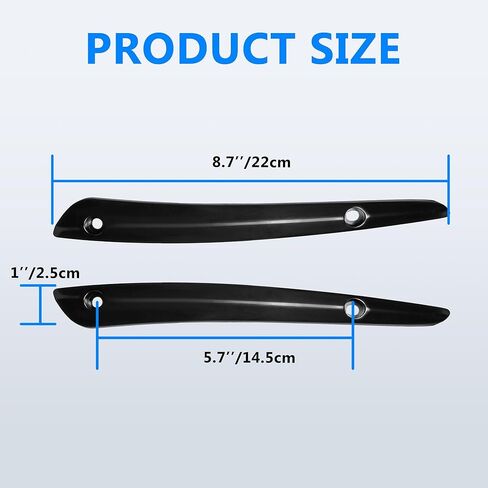 Black Aluminum Windshield Side Molding Decor Trim,Windscreen Stabilizer for Harley Street Glide FLHX Road Glide FLTRX Electra Glide FLHT Tri Glide 2014-2023 Models Accessories in Kuwait