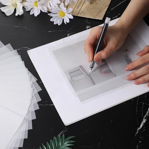 50 Pcs A5 Translucent Vellum Paper 5.83 x 8.27 in Printable Trace Paper Wedding Photo Cover for Invitations DIY Printing Vellum Tracing Papers Pad for Drawing Sketching Writing in Kuwait