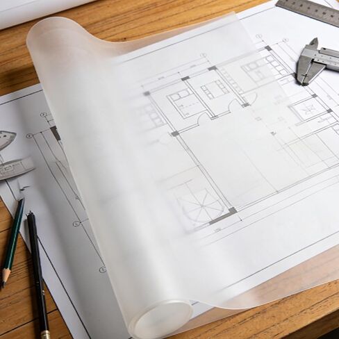 18 x 24 Architectural Vellum Paper, 10 Pack 16lb High Transparency Drafting Vellum Tracing Sheets for Architecture, Engineering, Design Drawing & Sketching in Kuwait