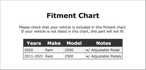 Accelerator Pedal Sensor Compatible With Ram 2500 2021 2020 2019 2018 2017 2016 2015 2014 2013 2012 2011 P-2952871 in Kuwait
