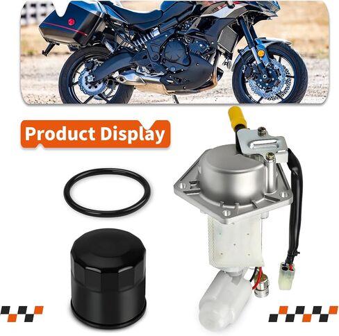 مجموعة مضخة الوقود مع حلقة دائرية + فلتر زيت لـ Kawasaki Versys 650 KLE650 2007-2014 49040-0026 in Kuwait