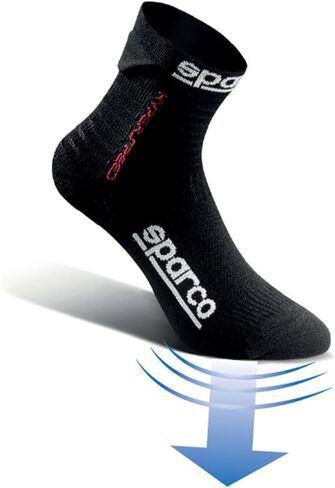 Black Hyperspeed Socks 46-47 by SPARCO in Kuwait