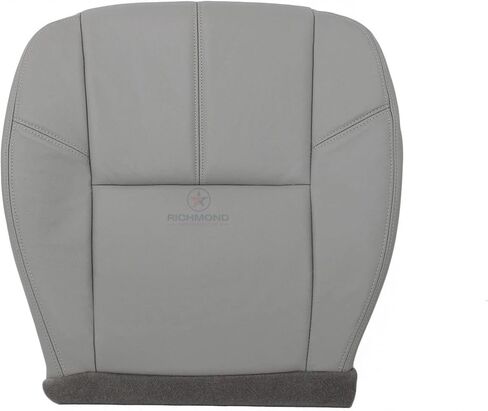 Richmond Auto Upholstery 2013 Chevy Silverado 3500 LT LS Z71 Driver Side Bottom Replacement Leather Seat Cover, Gray in Kuwait