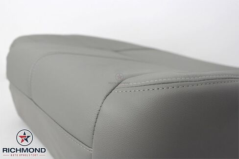 Richmond Auto Upholstery 2013 Chevy Silverado 3500 LT LS Z71 Driver Side Bottom Replacement Leather Seat Cover, Gray in Kuwait