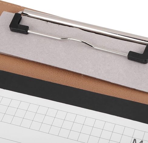 EVGATSAUTO Multifunctional A4 PU Business Document Folder, Conference Organizer Case with Multiple Card Slots and Metal Clip for File Organization and Office Meetings (Black) in Kuwait