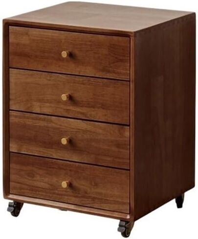 File Cabinets ﻿ Multifunctional File Cabinet Simple Removable Storage Organizer Bedside Under The Table Drawer Four Vertical File Cabinets(Brown) in Kuwait